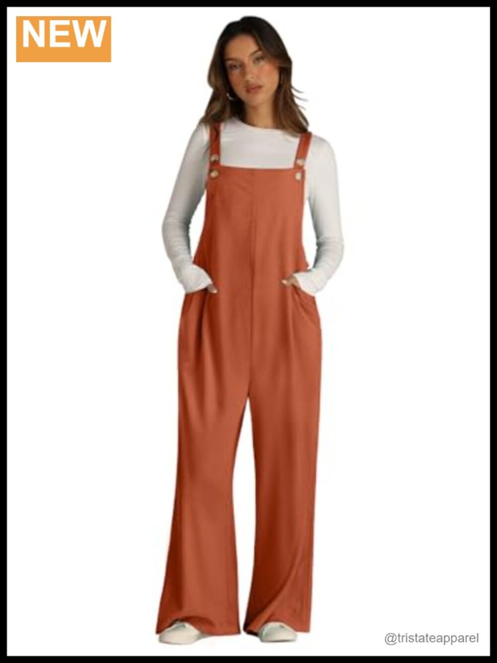 Waffle Knit Wide Leg Overalls Loose Fit Sleeveless Jumpsuit Romper